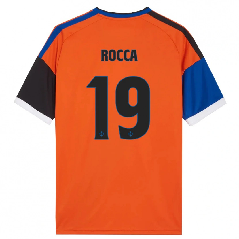 Danxen Bambino Maglia Lorenzo Rocca #19 Arancione Blu Nero Bianco Kit Gara Away 2026/27 Maglietta