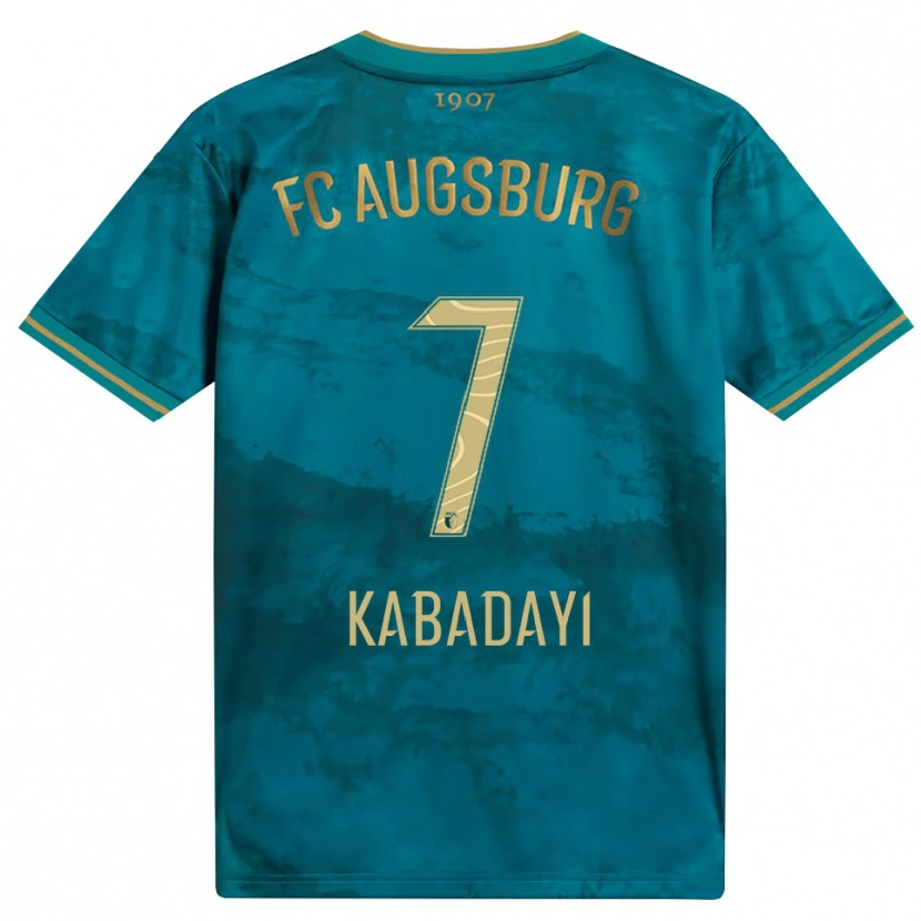 Danxen Bambino Maglia Yusuf Kabadayi #7 Verde Marrone Kit Gara Away 2026/27 Maglietta