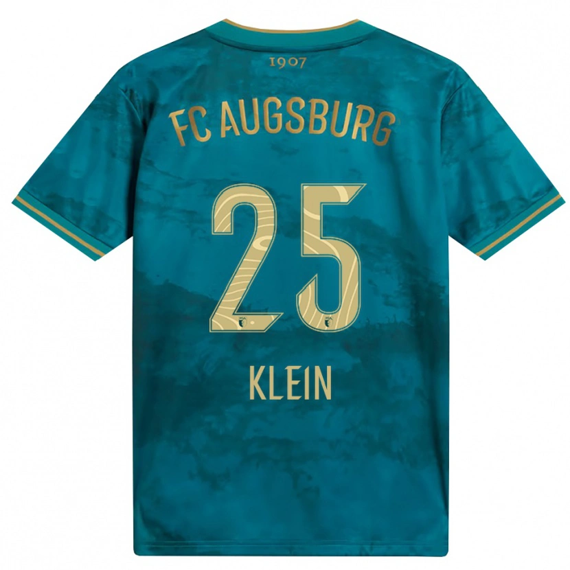 Danxen Bambino Maglia Daniel Klein #25 Verde Marrone Kit Gara Away 2026/27 Maglietta