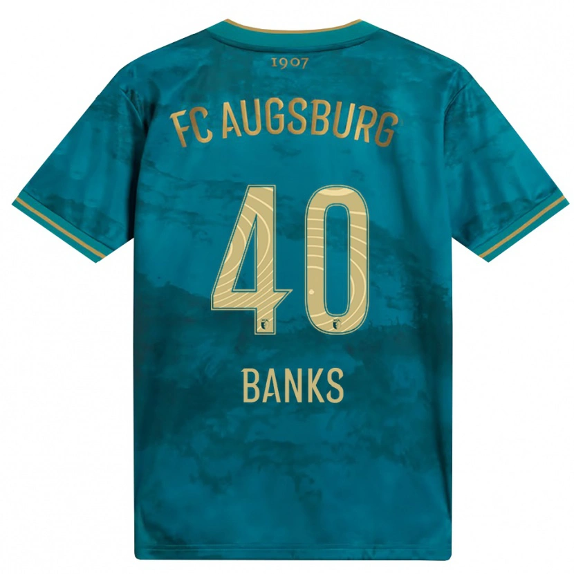 Danxen Bambino Maglia Noahkai Banks #40 Verde Marrone Kit Gara Away 2026/27 Maglietta