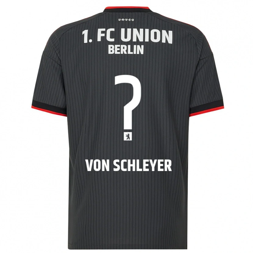 Danxen Bambino Maglia Leopold Von Schleyer #0 Nero Bianco Rosso Kit Gara Away 2026/27 Maglietta