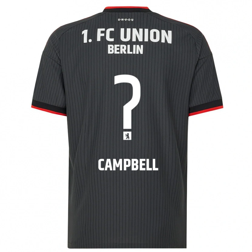 Danxen Bambino Maglia Eileen Campbell #0 Nero Bianco Rosso Kit Gara Away 2026/27 Maglietta
