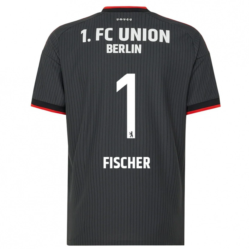 Danxen Bambino Maglia Lennard Fischer #1 Nero Bianco Rosso Kit Gara Away 2026/27 Maglietta