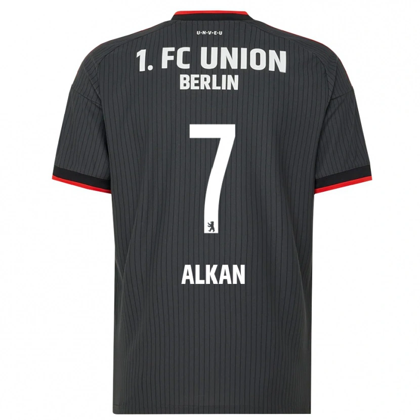 Danxen Bambino Maglia Musa Alkan #7 Nero Bianco Rosso Kit Gara Away 2026/27 Maglietta