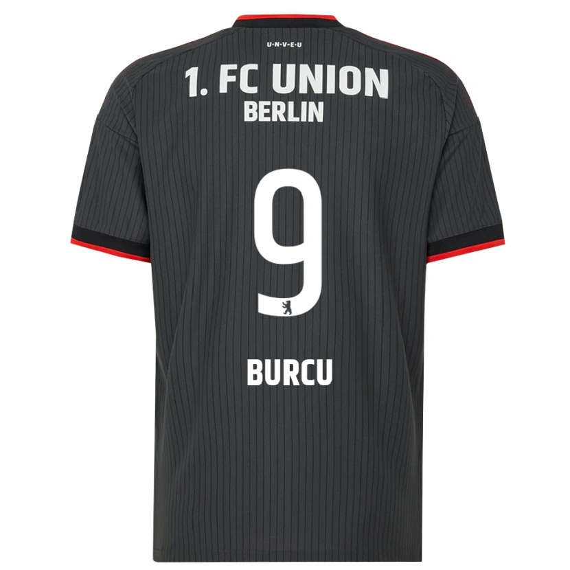 Danxen Bambino Maglia Livan Burcu #9 Nero Bianco Rosso Kit Gara Away 2026/27 Maglietta