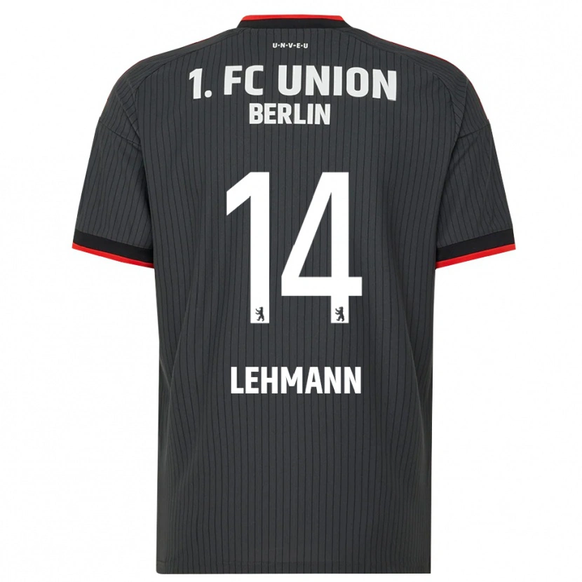 Danxen Bambino Maglia Noah Lehmann #14 Nero Bianco Rosso Kit Gara Away 2026/27 Maglietta