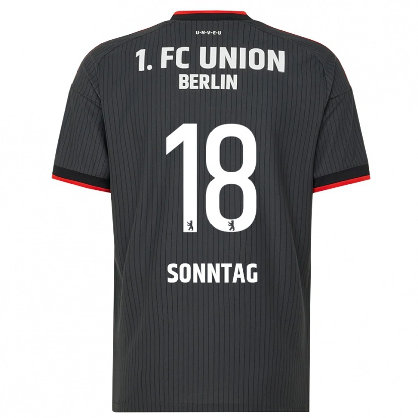 Danxen Bambino Maglia Milan Sonntag #18 Nero Bianco Rosso Kit Gara Away 2026/27 Maglietta