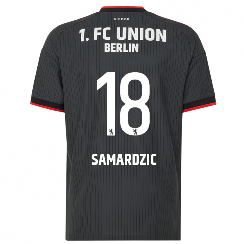 Danxen Bambino Maglia Luka Samardzic #18 Nero Bianco Rosso Kit Gara Away 2026/27 Maglietta