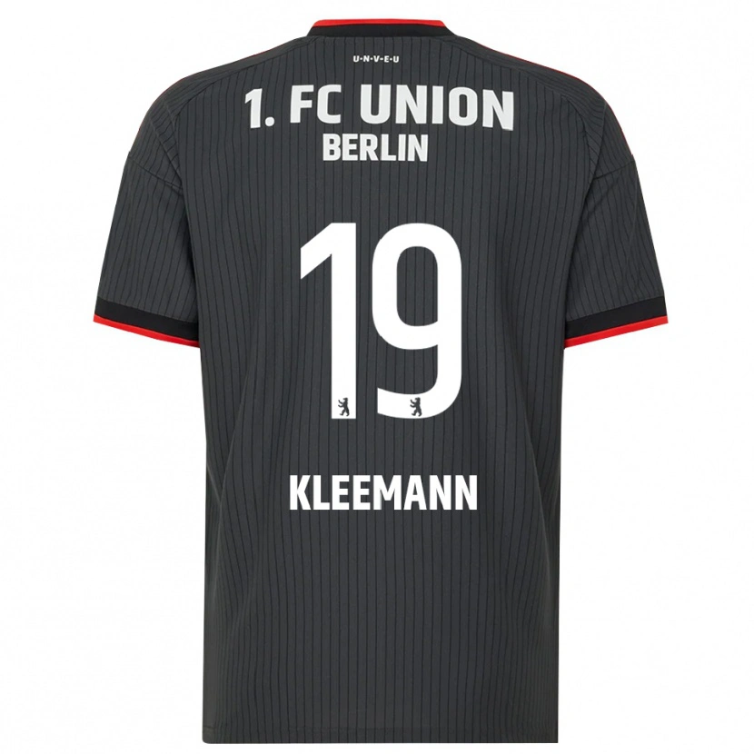 Danxen Bambino Maglia Matti Kleemann #19 Nero Bianco Rosso Kit Gara Away 2026/27 Maglietta
