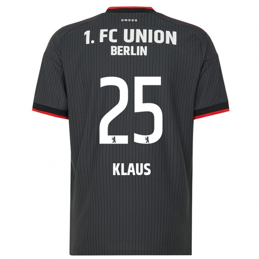 Danxen Bambino Maglia Carl Klaus #25 Nero Bianco Rosso Kit Gara Away 2026/27 Maglietta