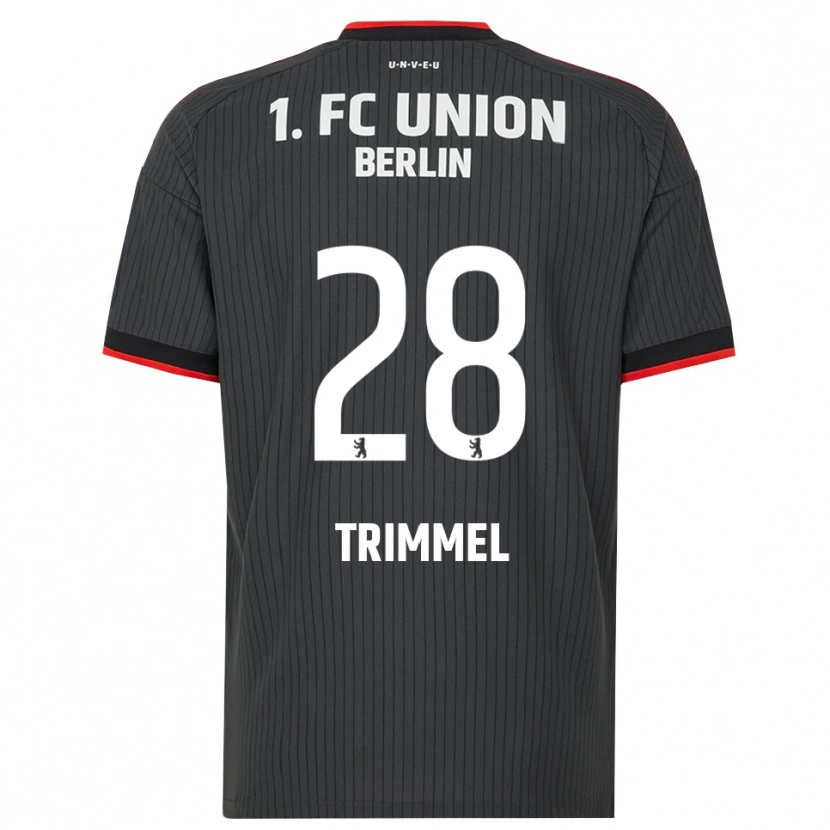 Danxen Bambino Maglia Christopher Trimmel #28 Nero Bianco Rosso Kit Gara Away 2026/27 Maglietta