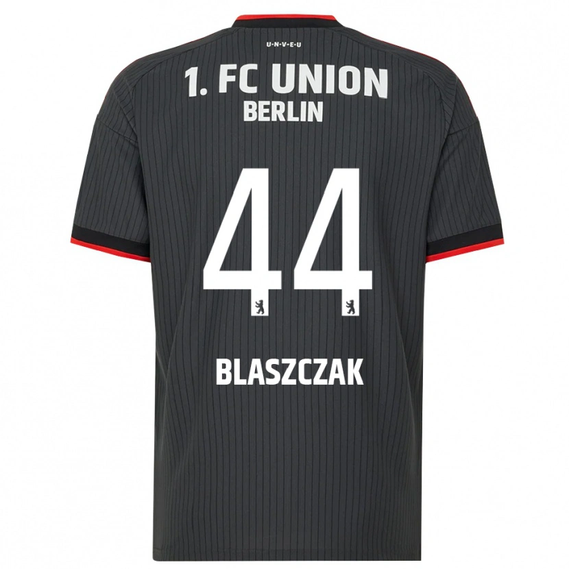 Danxen Bambino Maglia Tim Blaszczak #44 Nero Bianco Rosso Kit Gara Away 2026/27 Maglietta