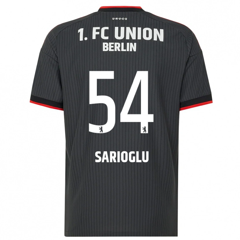Danxen Bambino Maglia Defne Sarıoğlu #54 Nero Bianco Rosso Kit Gara Away 2026/27 Maglietta
