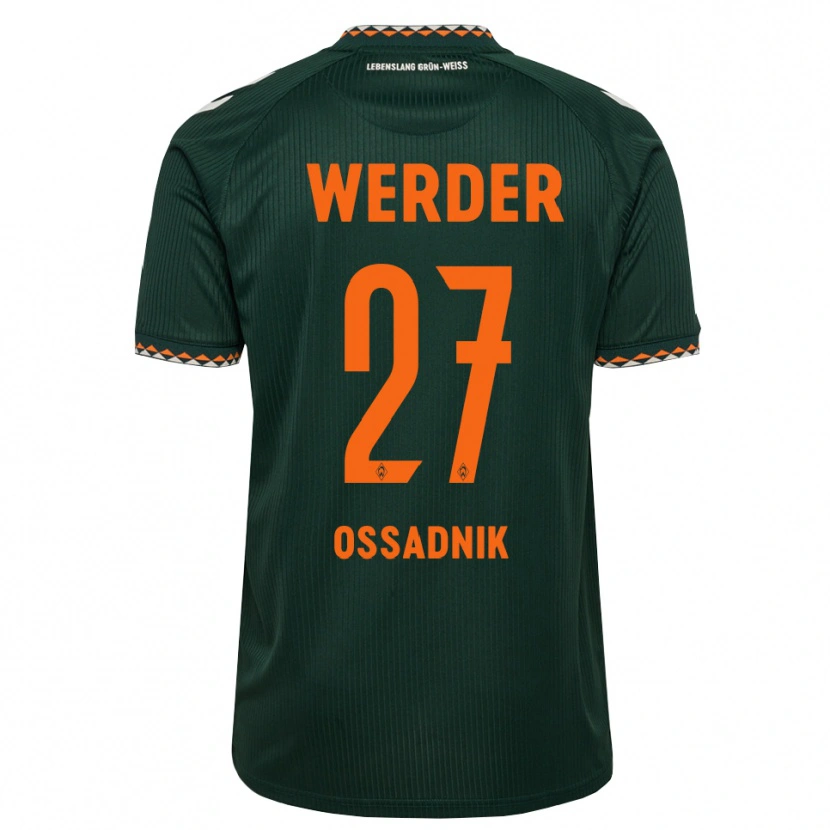 Danxen Bambino Maglia Jannes Ossadnik #27 Verde Scuro Arancione Bianco Kit Gara Away 2026/27 Maglietta