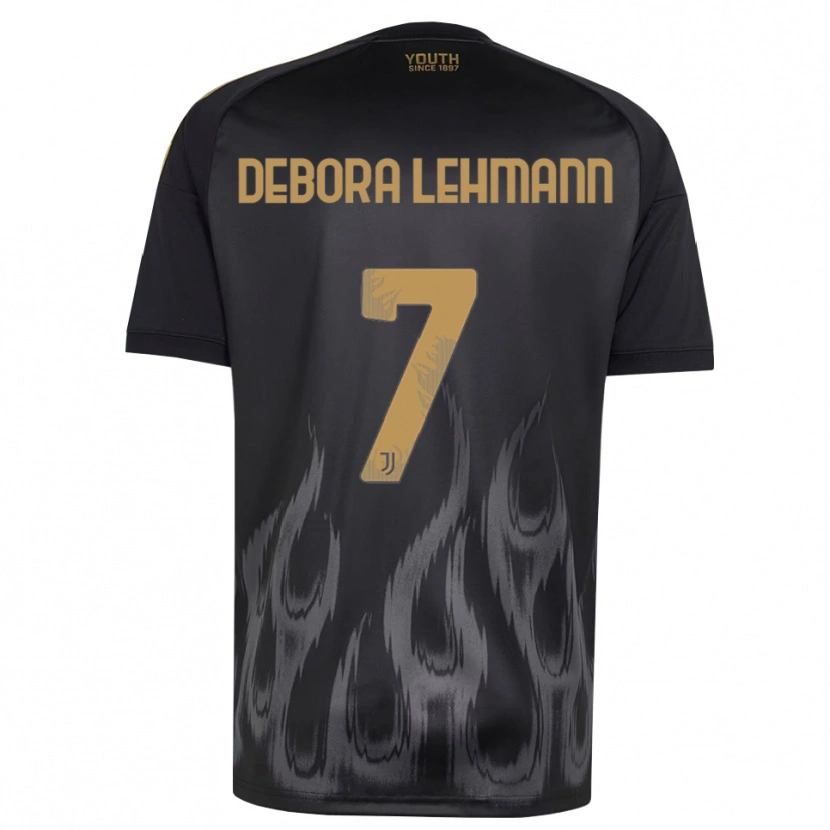 Danxen Bambino Maglia Alisha Debora Lehmann #7 Nero Marrone Kit Gara Third 2026/27 Maglietta