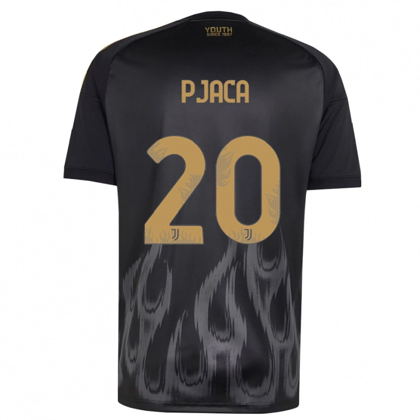 Danxen Bambino Maglia Marko Pjaca #20 Nero Marrone Kit Gara Third 2026/27 Maglietta