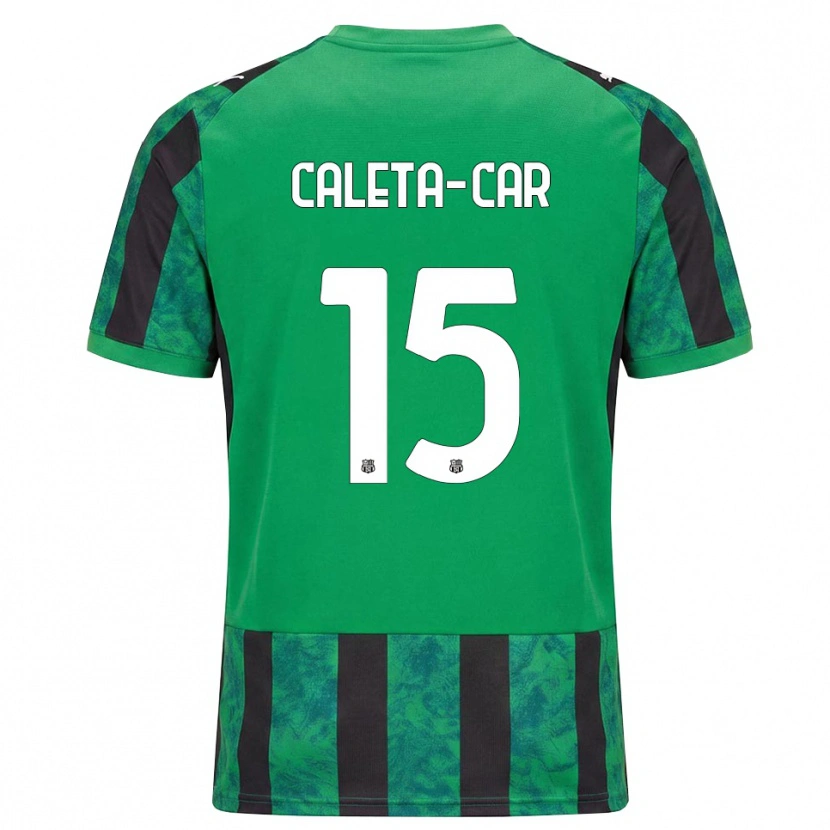 Danxen Uomo Maglia Duje Caleta-Car #15 Verde Nero Bianco Kit Gara Home 2026/27 Maglietta