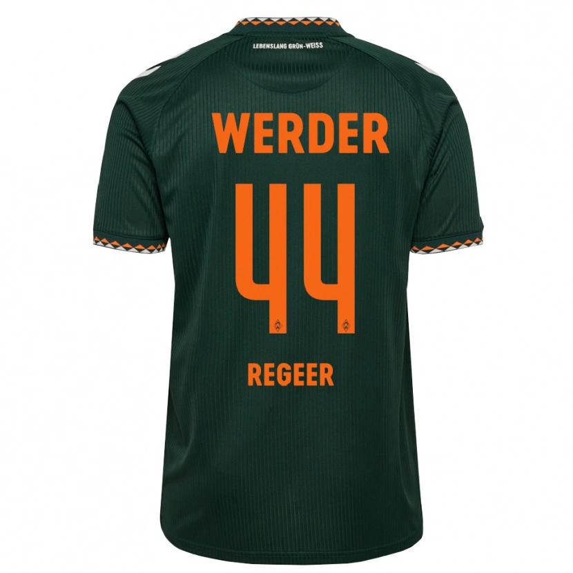 Danxen Uomo Maglia Youri Regeer #44 Verde Scuro Arancione Bianco Kit Gara Away 2026/27 Maglietta