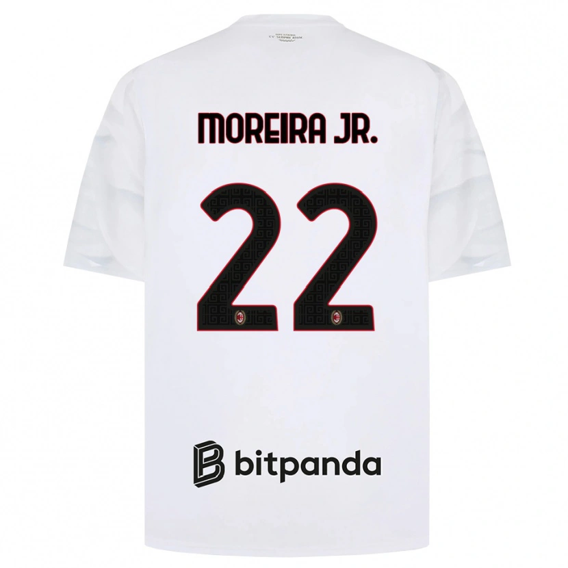 Danxen Uomo Maglia Diego Moreira #22 Bianco Rosso Nero Kit Gara Away 2026/27 Maglietta