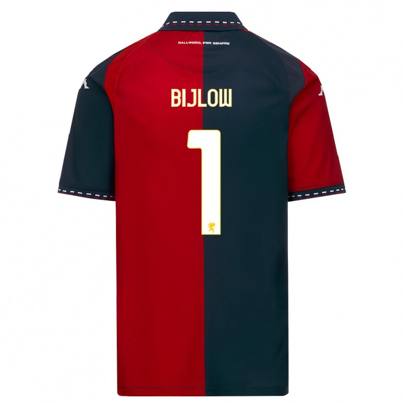 Danxen Uomo Maglia Justin Bijlow #1 Rosso Nero Bianco Kit Gara Home 2026/27 Maglietta