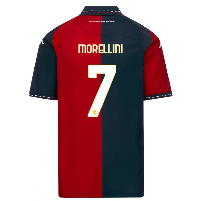 Danxen Uomo Maglia Matteo Morellini #7 Rosso Nero Bianco Kit Gara Home 2026/27 Maglietta