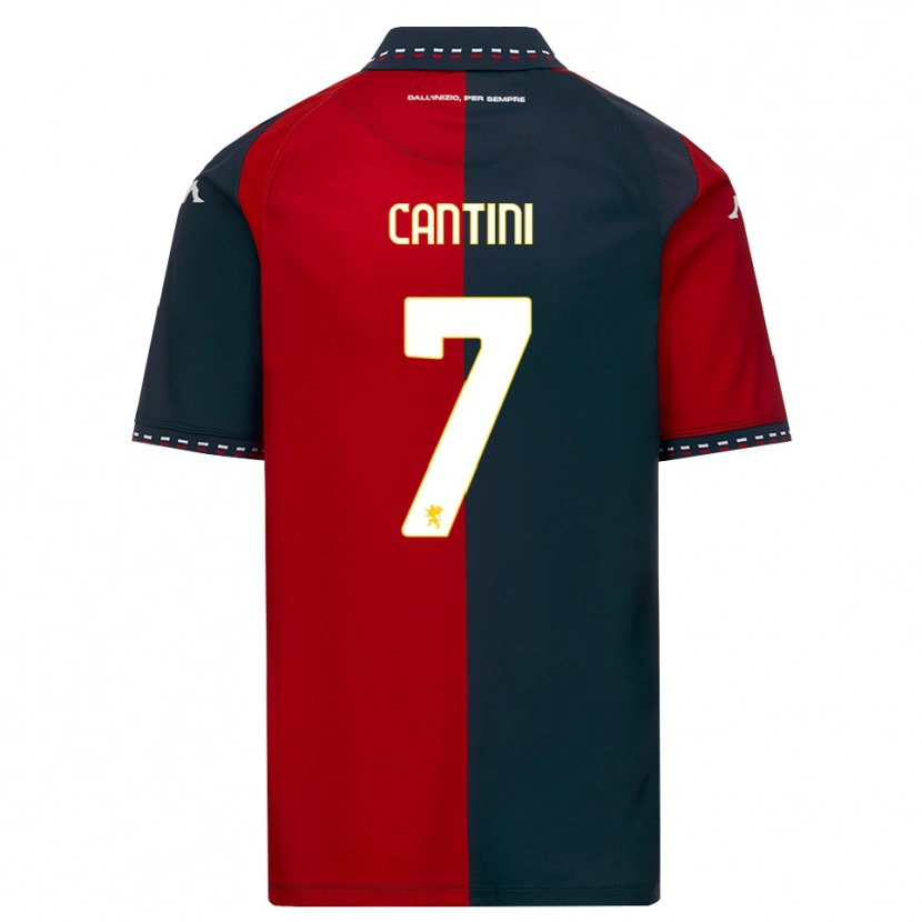 Danxen Uomo Maglia Riccardo Cantini #7 Rosso Nero Bianco Kit Gara Home 2026/27 Maglietta