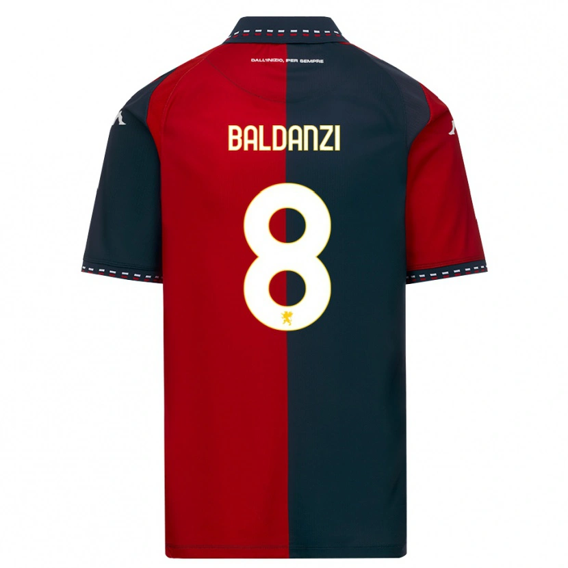 Danxen Uomo Maglia Tommaso Baldanzi #8 Rosso Nero Bianco Kit Gara Home 2026/27 Maglietta