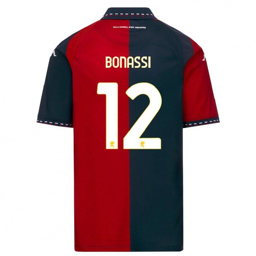 Danxen Uomo Maglia Lorenzo Bonassi #12 Rosso Nero Bianco Kit Gara Home 2026/27 Maglietta