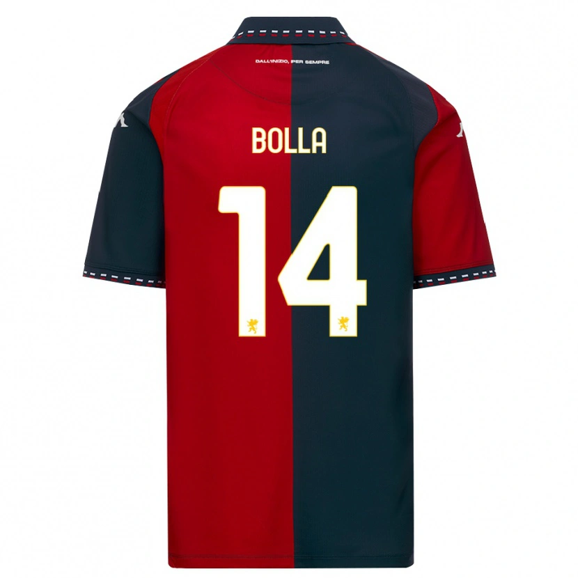 Danxen Uomo Maglia Nicolò Bolla #14 Rosso Nero Bianco Kit Gara Home 2026/27 Maglietta