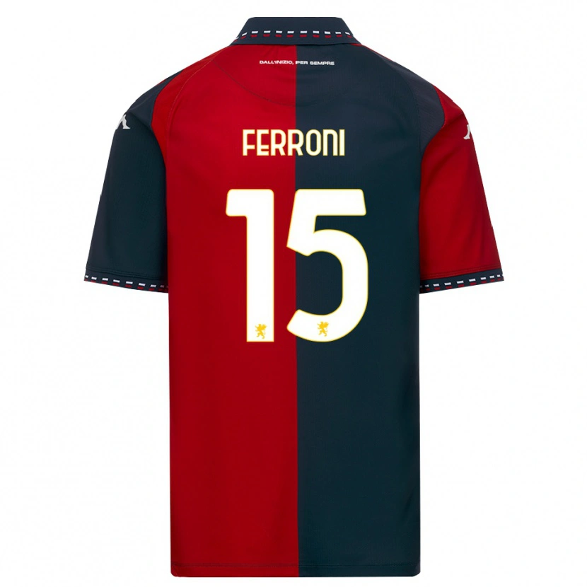 Danxen Uomo Maglia Leonardo Ferroni #15 Rosso Nero Bianco Kit Gara Home 2026/27 Maglietta
