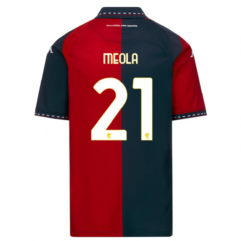 Danxen Uomo Maglia Kevin Meola #21 Rosso Nero Bianco Kit Gara Home 2026/27 Maglietta