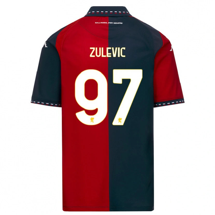 Danxen Uomo Maglia Adam Zulevic #97 Rosso Nero Bianco Kit Gara Home 2026/27 Maglietta
