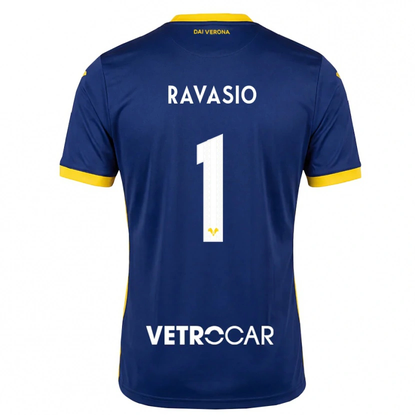 Danxen Uomo Maglia Manuel Ravasio #1 Blu Reale Giallo Bianco Kit Gara Home 2026/27 Maglietta