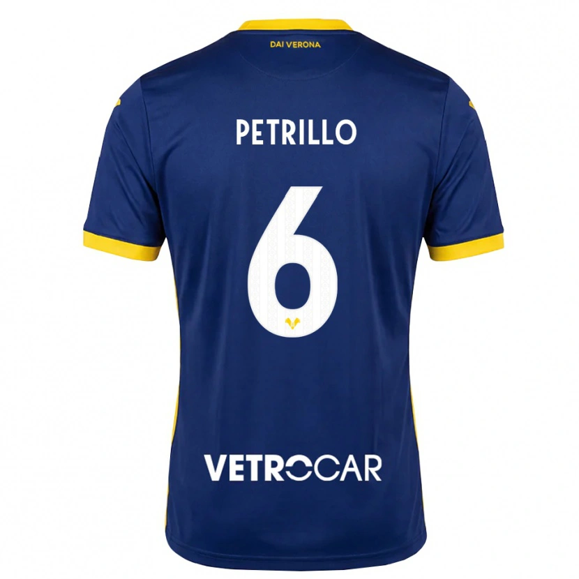 Danxen Uomo Maglia Mary Clare Petrillo #6 Blu Reale Giallo Bianco Kit Gara Home 2026/27 Maglietta