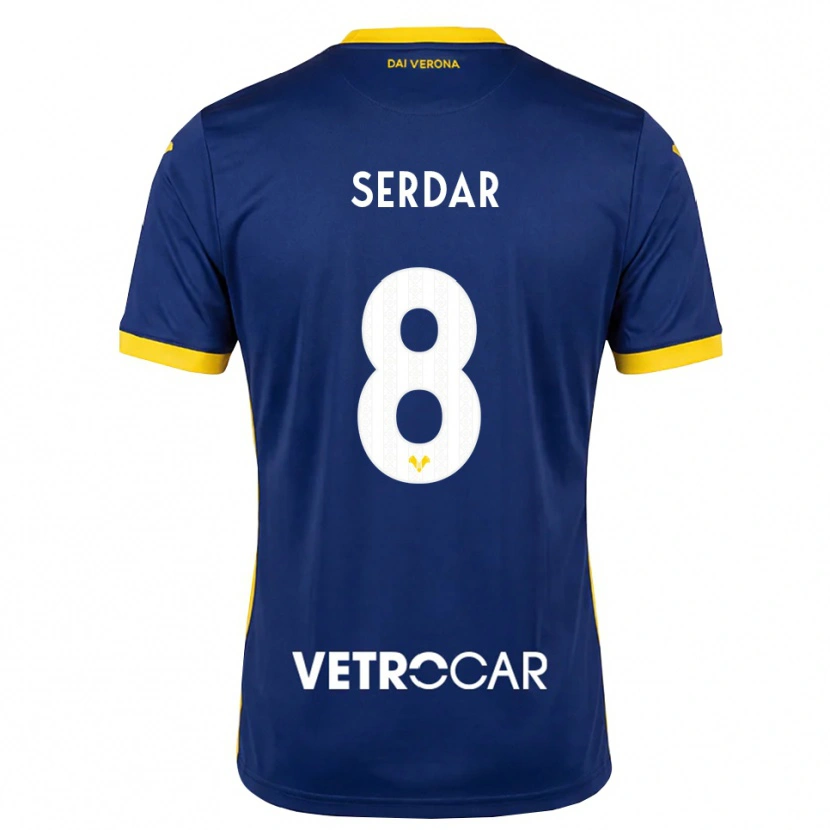 Danxen Uomo Maglia Suat Serdar #8 Blu Reale Giallo Bianco Kit Gara Home 2026/27 Maglietta