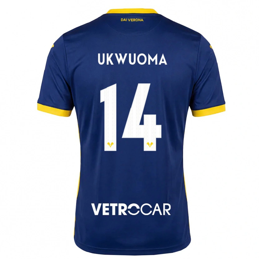 Danxen Uomo Maglia Bright Ukwuoma #14 Blu Reale Giallo Bianco Kit Gara Home 2026/27 Maglietta