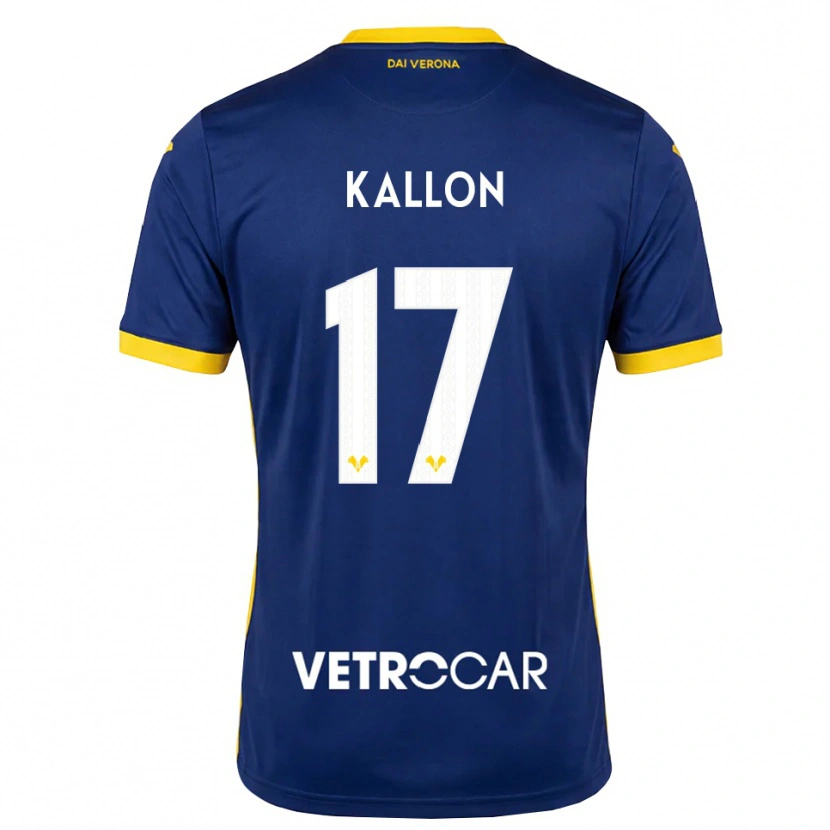 Danxen Uomo Maglia Yayah Kallon #17 Blu Reale Giallo Bianco Kit Gara Home 2026/27 Maglietta
