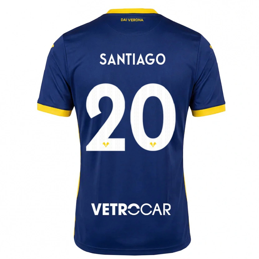 Danxen Uomo Maglia Yellu Santiago #20 Blu Reale Giallo Bianco Kit Gara Home 2026/27 Maglietta