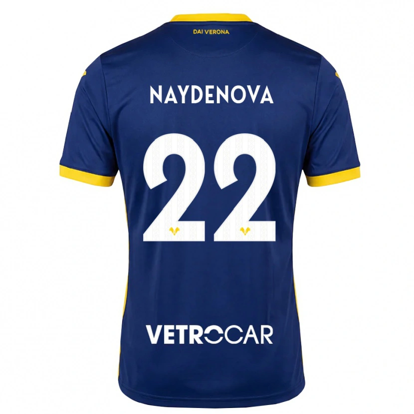 Danxen Uomo Maglia Ivana Naydenova #22 Blu Reale Giallo Bianco Kit Gara Home 2026/27 Maglietta