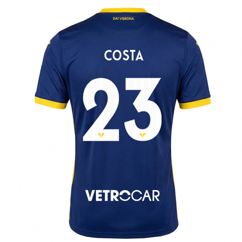 Danxen Uomo Maglia Nicole Costa #23 Blu Reale Giallo Bianco Kit Gara Home 2026/27 Maglietta