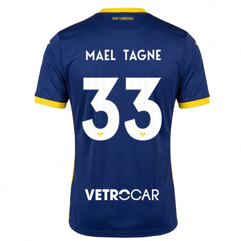 Danxen Uomo Maglia Noe Mael Tagne #33 Blu Reale Giallo Bianco Kit Gara Home 2026/27 Maglietta