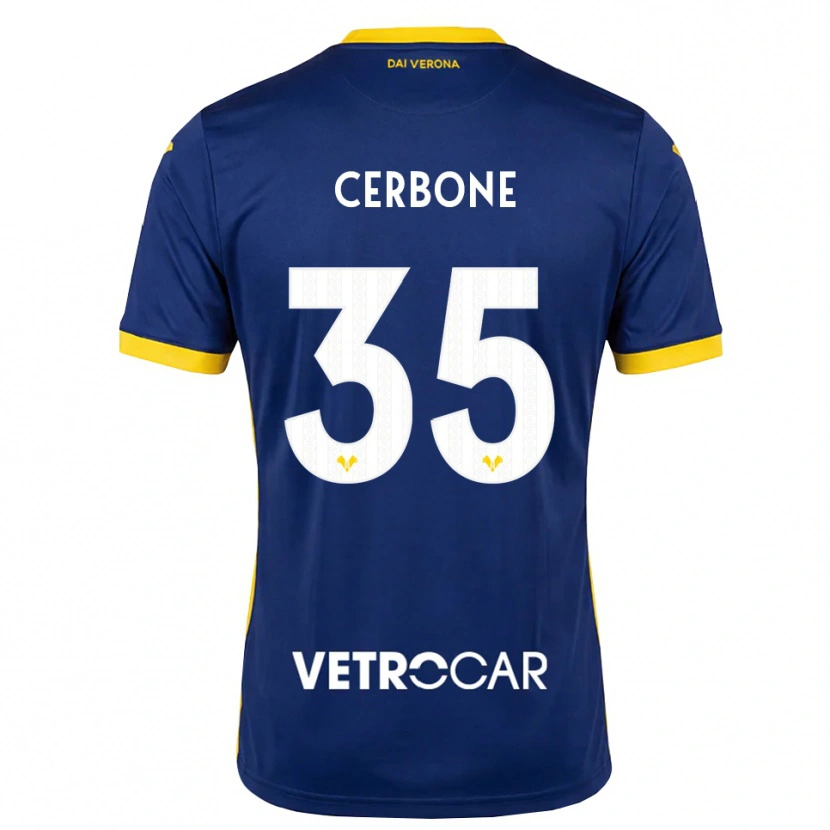 Danxen Uomo Maglia Salvatore Cerbone #35 Blu Reale Giallo Bianco Kit Gara Home 2026/27 Maglietta