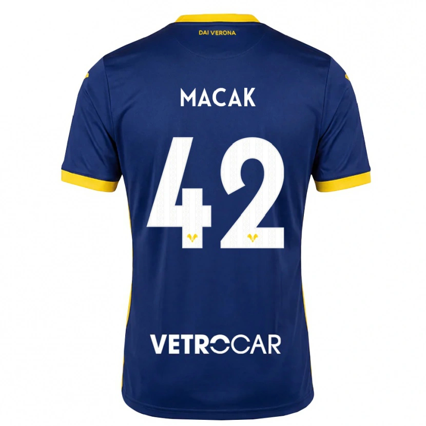 Danxen Uomo Maglia Tian Macak #42 Blu Reale Giallo Bianco Kit Gara Home 2026/27 Maglietta