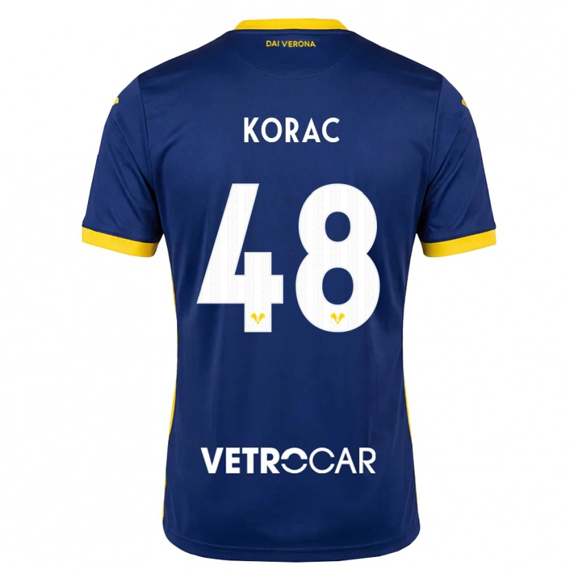 Danxen Uomo Maglia Seid Korac #48 Blu Reale Giallo Bianco Kit Gara Home 2026/27 Maglietta