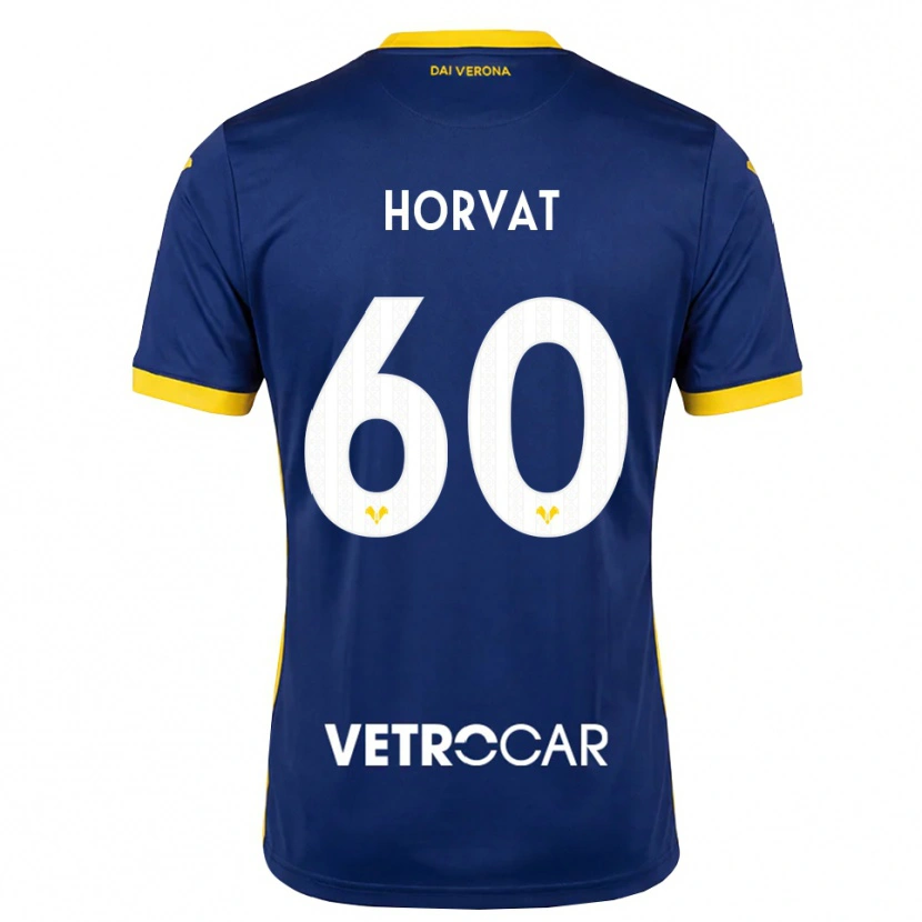 Danxen Uomo Maglia Mihaela Horvat #60 Blu Reale Giallo Bianco Kit Gara Home 2026/27 Maglietta