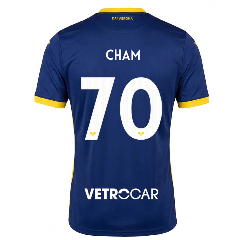 Danxen Uomo Maglia Fallou Cham #70 Blu Reale Giallo Bianco Kit Gara Home 2026/27 Maglietta