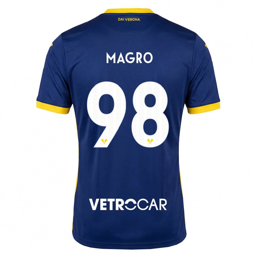 Danxen Uomo Maglia Federico Magro #98 Blu Reale Giallo Bianco Kit Gara Home 2026/27 Maglietta