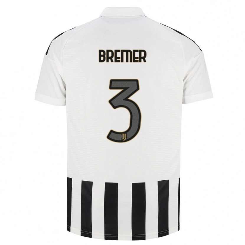Danxen Uomo Maglia Gleison Bremer Silva Nascimento #3 Nero Bianco Marrone Kit Gara Home 2026/27 Maglietta