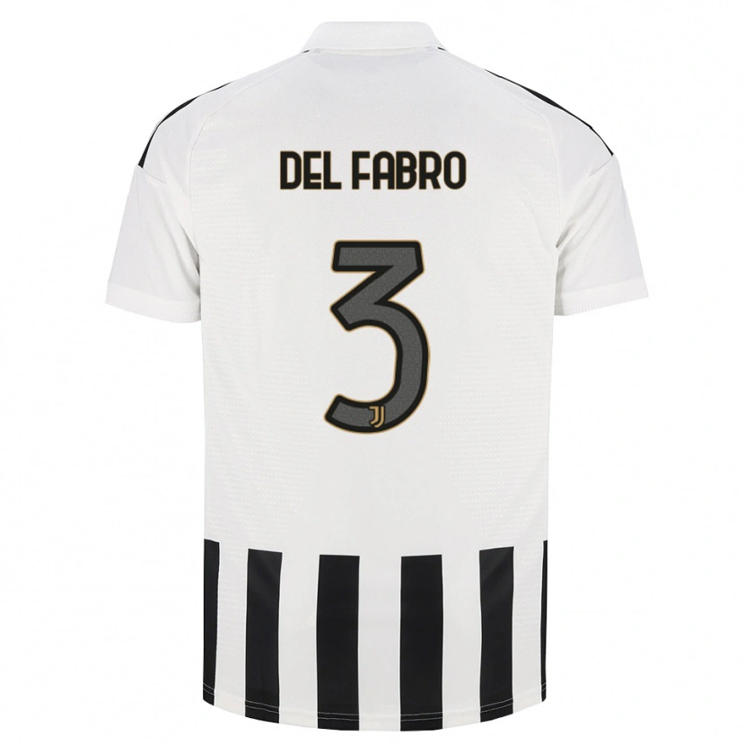 Danxen Uomo Maglia Jacopo Del Fabro #3 Nero Bianco Marrone Kit Gara Home 2026/27 Maglietta