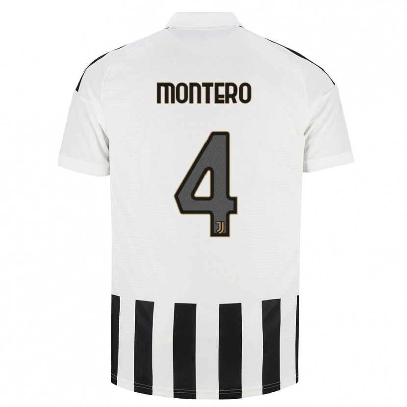 Danxen Uomo Maglia Alfonso Montero #4 Nero Bianco Marrone Kit Gara Home 2026/27 Maglietta